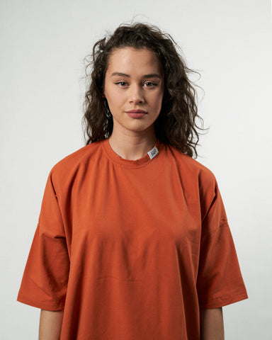 Oversized Shirt Women - Copper Brown