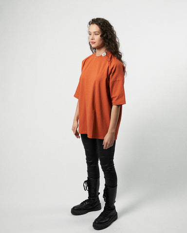 Oversized Shirt Women - Copper Brown