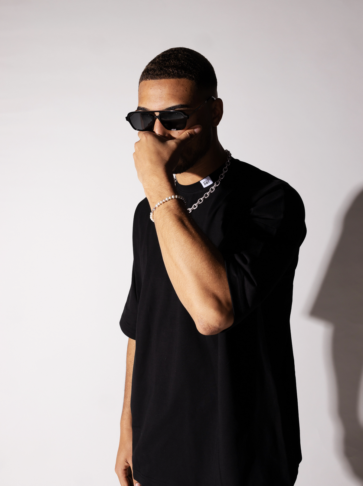 Oversized Shirt Men - Black