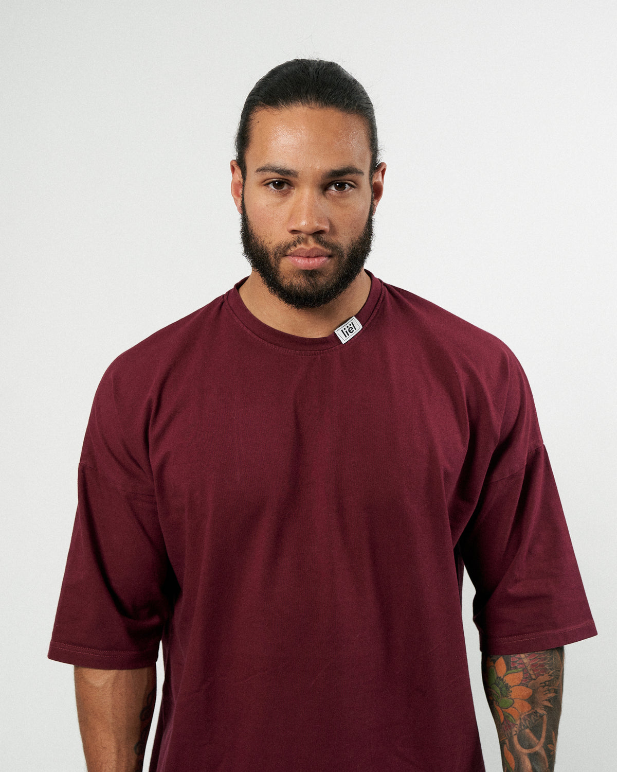Oversized Shirt Men - Burgundy