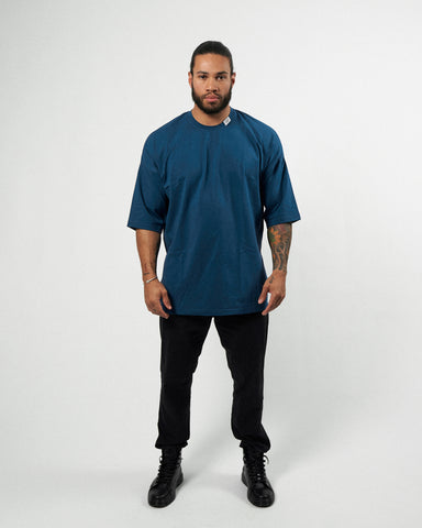 Oversized Shirt Men - Dark Royal Blue