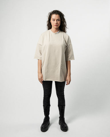 Oversized Shirt Women - Beige