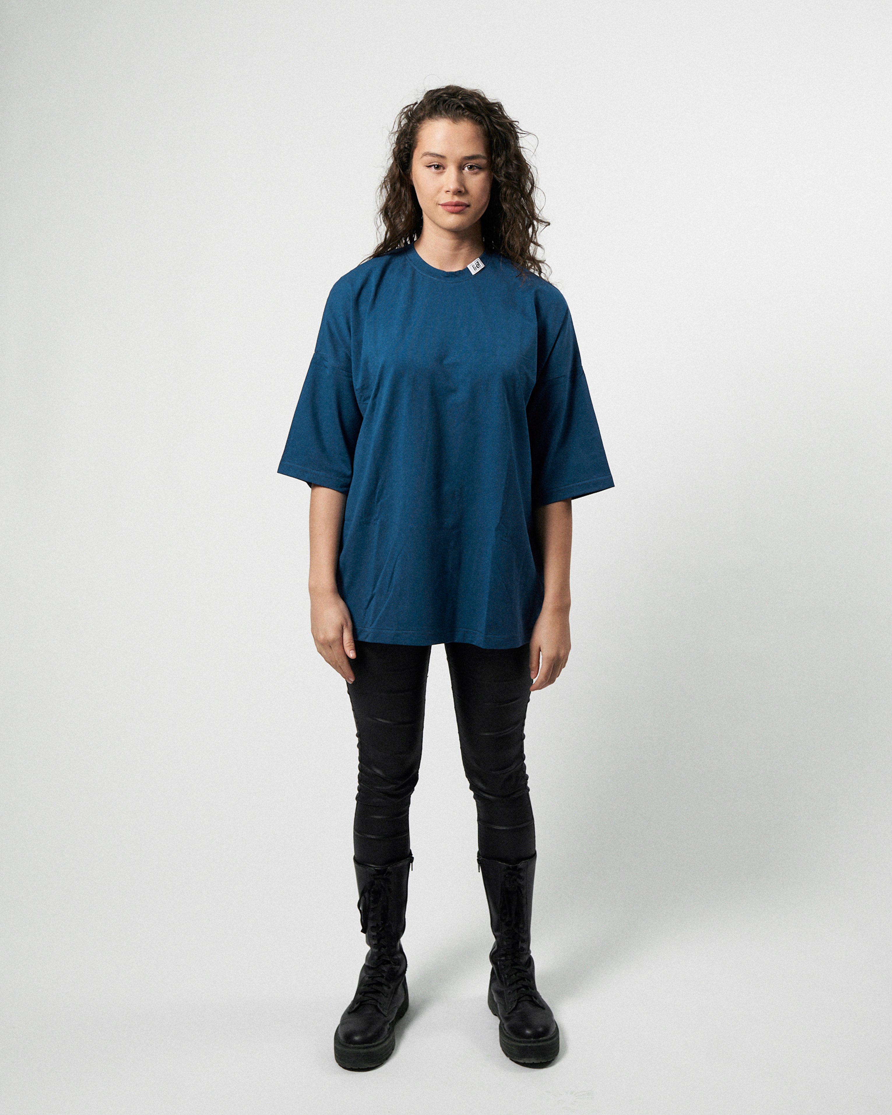 Oversized Shirt Women - Dark Royal Blue